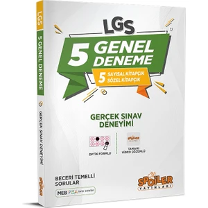 Spoiler Yayınları LGS Genel 5'li Deneme