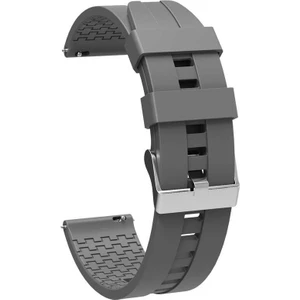 Case 4U Realme Watch / C4U K1 Akıllı Saat Kordon Kayış Kırılmalara Dayanıklı Sert Esnek Silikon KRD-23 20mm Gri