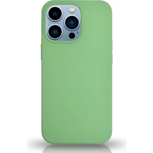 Case World Apple iPhone 13 Pro Silikon Kılıf Altı Kapalı Içi Kadife Lansman Arka Kapak  - Yeşil