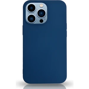 Case World Apple iPhone 13 Pro Silikon Kılıf Altı Kapalı Içi Kadife Lansman Arka Kapak  - Lacivert