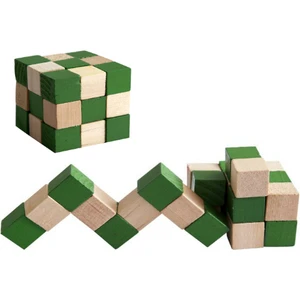 Yılan Küp Ahşap Puzzle