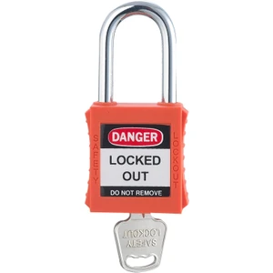 Kaizen Market 38mm Paslanmaz Çelik Emniyet Asma Kilit (Turuncu)