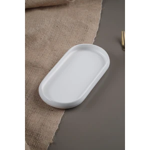 Bianco Perla Beyaz Desensiz Porselen Kayık Servis Tabağı 22,8x10,5 cm Tekli – Şık ve Dayanıklı