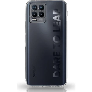 Realme 8 Tıpalı Kamera Korumalı Şeffaf Premier Kılıf