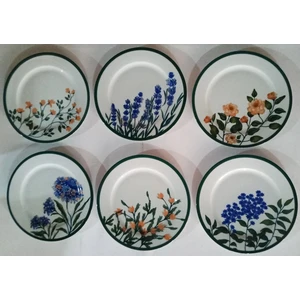 Flower Garden 6 Kişilik Tatlı Tabağı 20 cm.