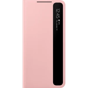 Galaxy S21 Plus Orijinal Smart Clear View Kılıf Pembe