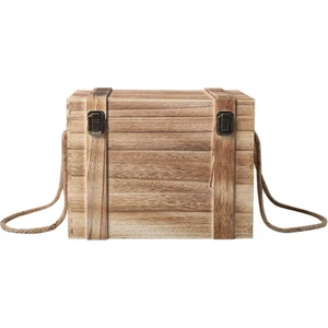 F Fityle Beyaz Şarap Kutusu Büyük Kapasiteli 6 Şişe Mutfak Oturma Odası Depolama Odası(Yurt Dışından)