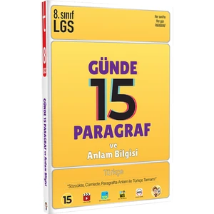 Tonguç Akademi LGS Günde 15 Paragraf ve Anlam Bilgisi