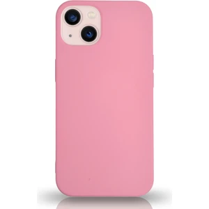 Caseart Apple iPhone 13 Silikon Kılıf Altı Kapalı Içi Kadife Lansman Arka Kapak  - Pembe