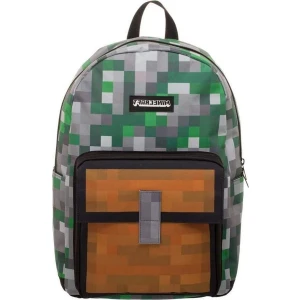 Minecraft Kareler Baskı Sırt Çantası Okul Çantası (Yurt Dışından)