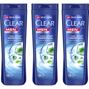 Men Kepeğe Karşı Etkili Şampuan Cool Sport Menthol Ferahlatıcı Mentol Etkisi 325 ml X3 Adet