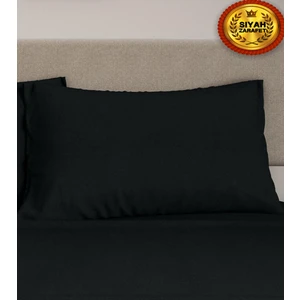 Hediye Nest Siyah Fermuarlı 2'li Siyah Yastık Kılıfı 50X70 cm