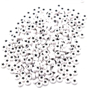 Yıldızlı Boncuk Elips Siyah 6 mm 250 gr
