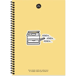 Hisli Şeyler 17X24 Çizgili Defter - Aynen Aynen Aynen