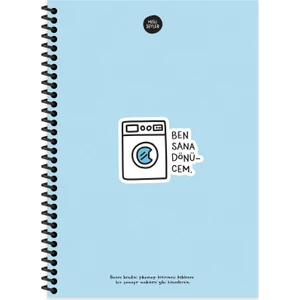 Hisli Şeyler 17X24 Çizgili Defter - Ben Sana Dönücem
