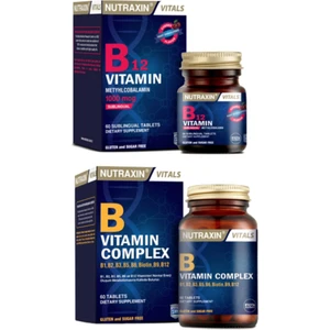 B12 Vitamini 1000 Mcg 60 Dilaltı Tableti +B1, B2, B3, B5, B6, B12 Içeren B Vitamin Complex 60 Tablet