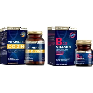 B12 Vitamin 1000 Mcg 60 Tablet+Vitamin Max 60 Tablet