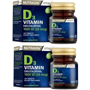 D3 Vitamini 120 Tablet x 2 Adet