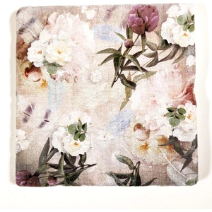 Şeker Portakalım Dekoratif Figürlü Doğal Taş Gider Kapağı Banyo Süsü Tekli 10 x 10 cm