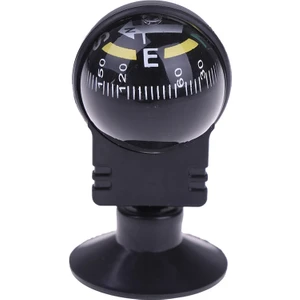 Three Beans Yüksek Kalite 1 Adet 360 Derece Rotasyon Su Geçirmez Araç Navigasyon Topu Şekilli Araba Pusula Vantuz ile 2.4x1.26 Inç | Pusula - (Yurt Dışından)