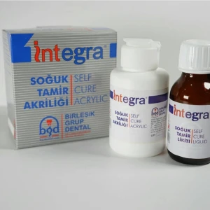 Beyaz Renk Diş Hekimliği Fakültesi Öğrencileri Için Soğuk Tamir Akriliği 80 gr Akrilik 50 ml Likit