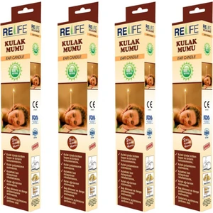 Doğal Kulak Temizleme Mumu Çubuğu Vakumlu Ear Candle 4 Kutu