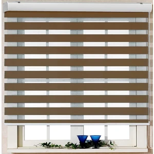 Kahverengi Zebra Stor Perde