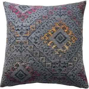 Pillows Store Kilim Desenli Vintage Gri Kırlent Kılıfı 45 x 45 cm.