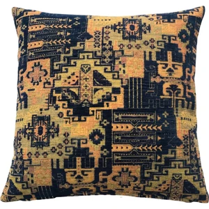 Pillows Store Geometrik Desenli Lacivert Kırlent Kılıfı 45 x 45 cm.