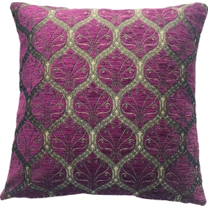 Pillows Store Osmanlı Desenli Mor Kırlent Kılıfı 45 x 45 cm.