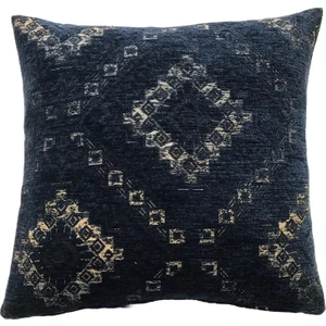 Pillows Store Kilim Desenli Vintage Lacivert Kırlent Kılıfı 45 x 45 cm.