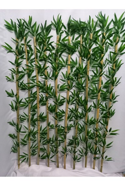 Gardenonya Yapay Yapraklı Bambu Çubuğu 90 cm 10 Adet