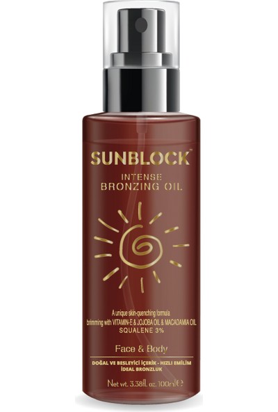 New Essentials Sunblock Yoğun Bronzlaştırıcı Yağ 100ML