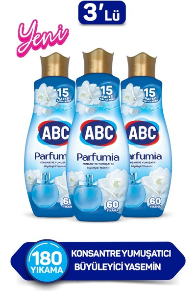 Abc Konsantre Yumuşatıcı Parfumıa Büyüleyici Yasemin 1440 Mlx3 Adet