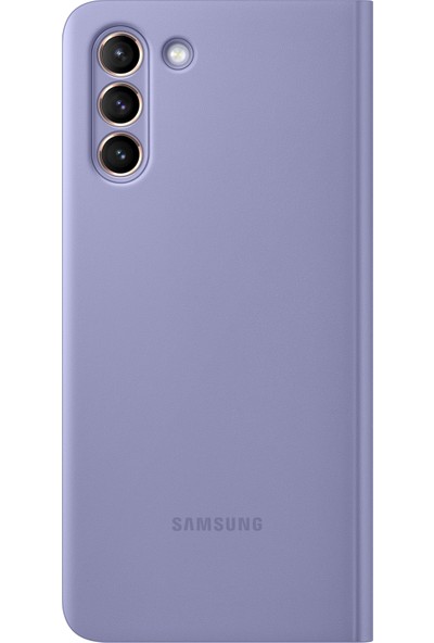 Samsung Galaxy S21 Plus Orijinal Smart Clear View Kılıf Mor