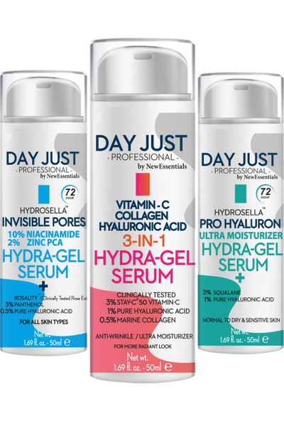 New Essentials Day Just Hydra-Jel 3'lü Fırsat Paketi