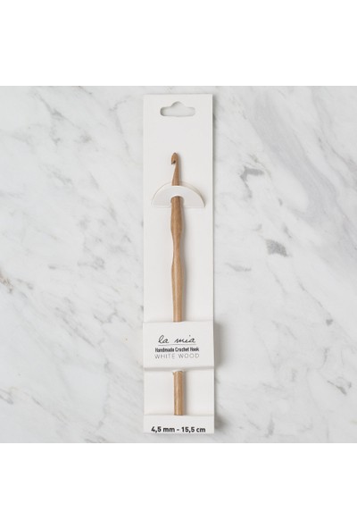 La Mia Whitewood 4.5 mm 15.5 cm Ahşap Yün Tığ