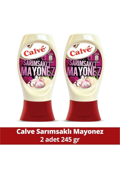 Calve Sarımsaklı Mayonez 245 gr x 2 Adet