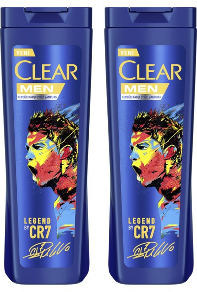 Clear Men Kepeğe Karşı Etkili Şampuan Legend By Cr7 Cristiano Ronaldo 325 ml X2 Adet