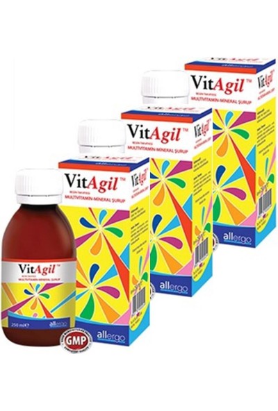 Vitagil Vitagil-Multivitamin Mineral Şurup 250 Ml. 3adet Skt:04/2023