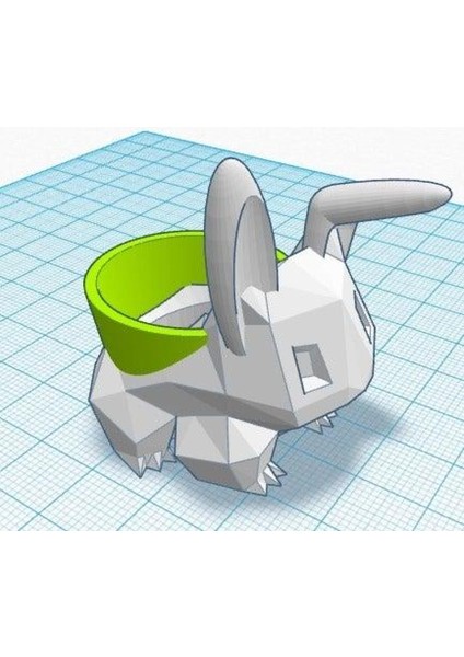 Bunnysaur Biblo Dekoratif Hediyelik Süs Eşyası Maket