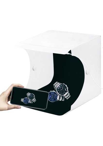 Light Box 20X22X26 Ürün Çekim Çadırı Tripod Kumandalı Tutacaklı fiyatları