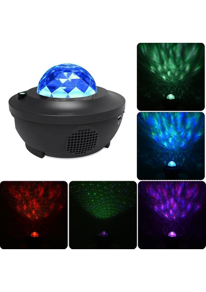 Three Beans LED Gece Işık Projektör Yıldız Ay Gökyüzü Dönen Uyku Romantik LED USB Projeksiyon Lambası Çocuklar Için Bebek Yatak Odası | LED Gece Işıkları (Yurt Dışından)