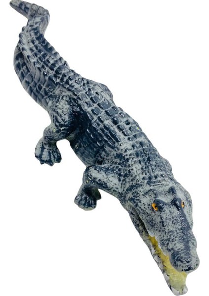 Oyuncak Timsah Figürü Soft Yumuşak Plastik 26CM.