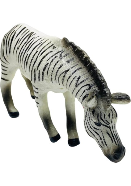 PopŞeker Oyuncak Zebra Figürü Soft Yumuşak Plastik 22CM.