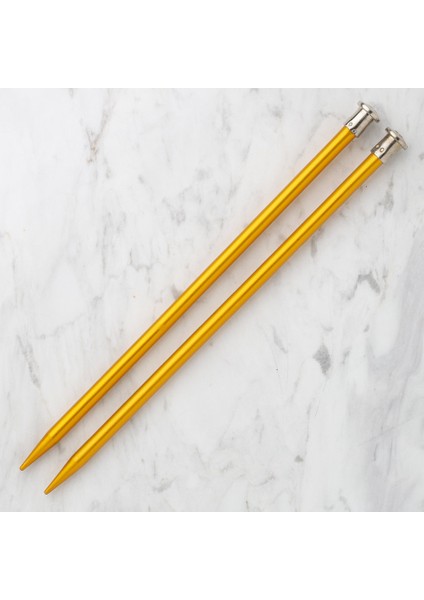 8 mm 25 cm Sarı Renkli Metal Çocuk Şişi