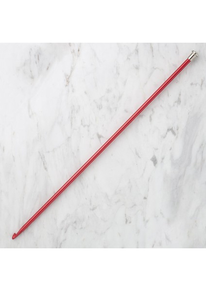 6 mm 35 cm Kırmızı Renkli Metal Gagalı Şiş