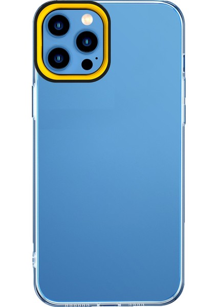 Apple İphone 13 Pro Için Şeffaf Telefon Kılıfı Siyah Ve Sarı (Yurt Dışından)