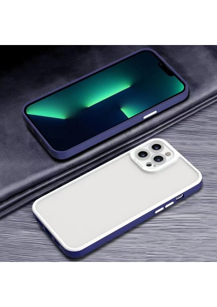 Kedi Göz Cilt Duygu Apple İphone 13 Pro Için Tpu Kılıf Dark Blue (Yurt Dışından)
