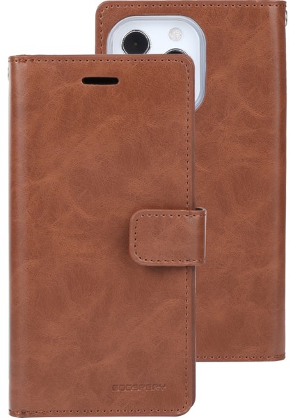 Mansoor Deri Kılıf Apple iPhone 13 Pro Brown (Yurt Dışından)